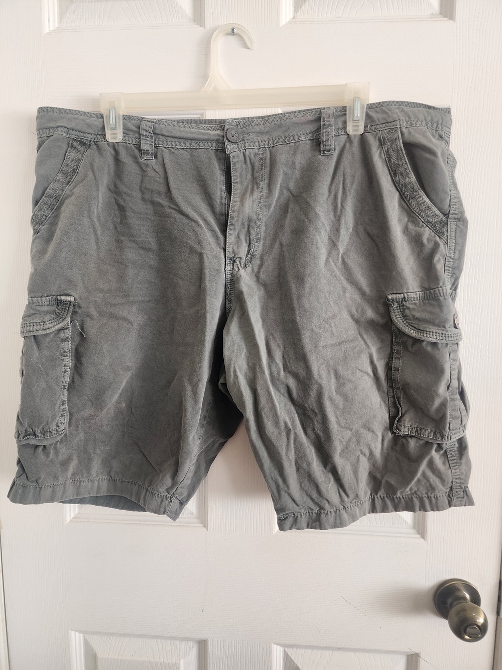 Big Mens Raw X Gray Cargo Shorts Size 42
